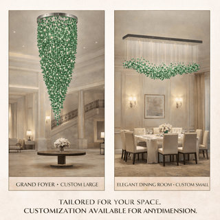 Crystal Stone Chandelier-Neutral Decor