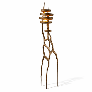 Vortex Sculpture Floor Lamp-Neutral Decor