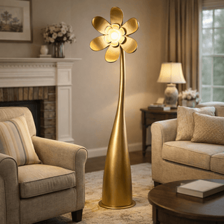 Fleur Sculpture Floor Lamp-Neutral Decor