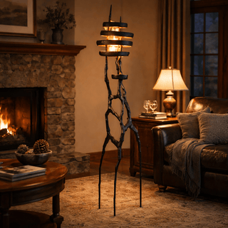 Vortex Sculpture Floor Lamp-Neutral Decor