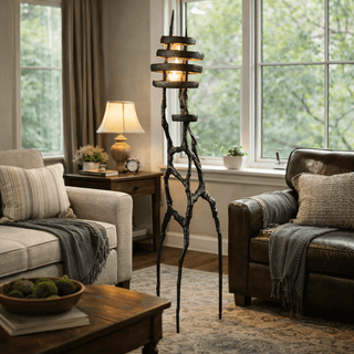 Vortex Sculpture Floor Lamp-Neutral Decor