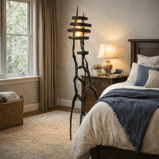 Vortex Sculpture Floor Lamp-Neutral Decor