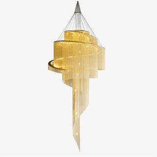 Celestial Twist Chandelier-Neutral Decor