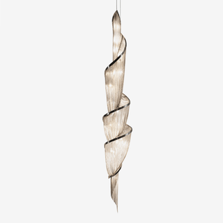 Twilight Spiral Chain Chandelier-Neutral Decor