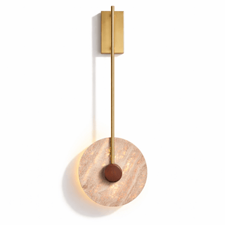 Veil Travertine Wall Lamp-Neutral Decor