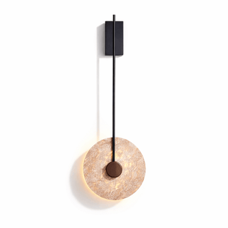 Veil Travertine Wall Lamp-Neutral Decor