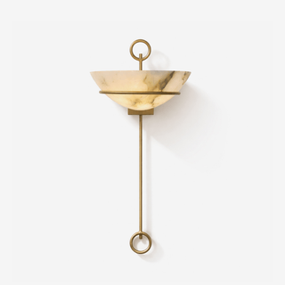 Tether Alabaster Wall Light-Neutral Decor