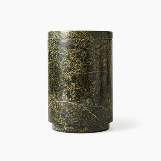 Verdant Stone Candle Holder-Neutral Decor