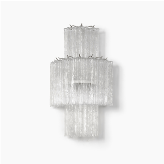 Glacier Tier Glass Wall Light-Neutral Decor