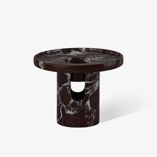 Arc Pillar Marble Candle Holder-Neutral Decor