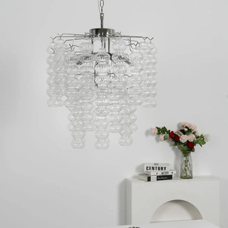 Ripple Column Chandelier-Neutral Decor