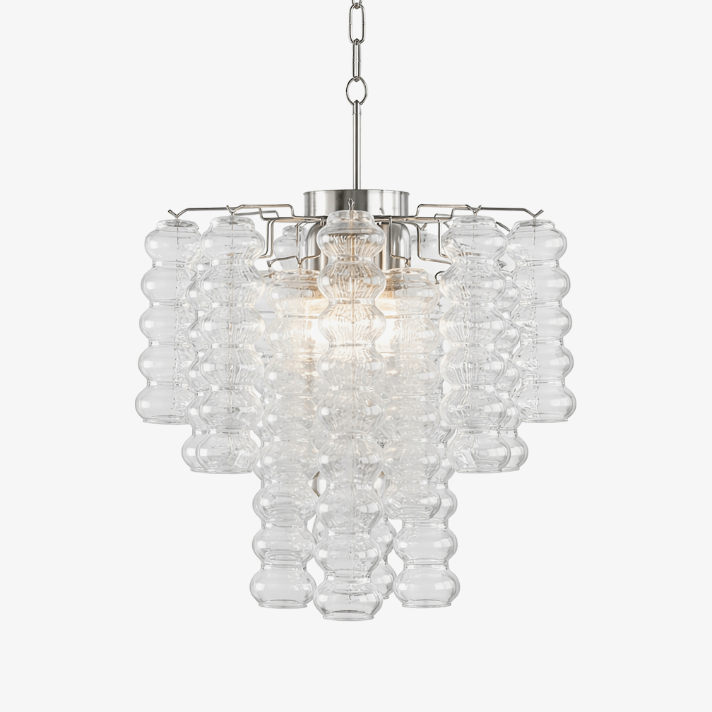 Ripple Column Chandelier-Neutral Decor