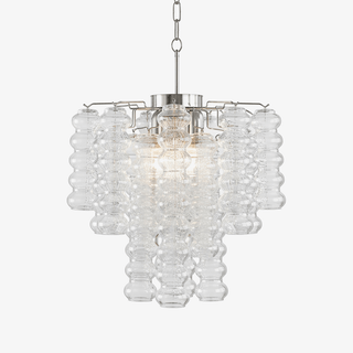Ripple Column Chandelier-Neutral Decor