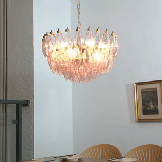 Facet Bloom Chandelier-Neutral Decor