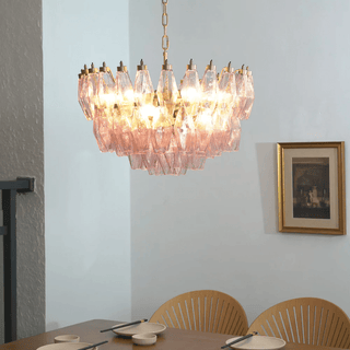 Facet Bloom Chandelier-Neutral Decor
