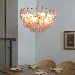 Facet Bloom Chandelier-Neutral Decor
