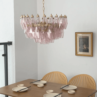 Facet Bloom Chandelier-Neutral Decor