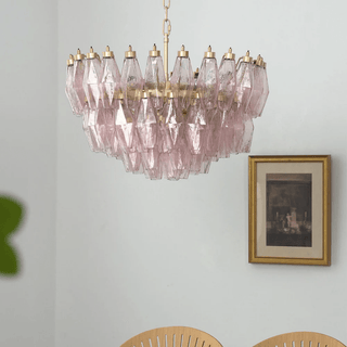 Facet Bloom Chandelier-Neutral Decor