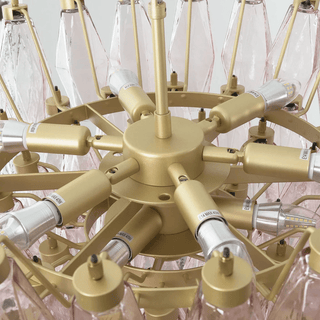 Facet Bloom Chandelier-Neutral Decor