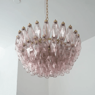 Facet Bloom Chandelier-Neutral Decor