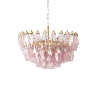 Facet Bloom Chandelier-Neutral Decor