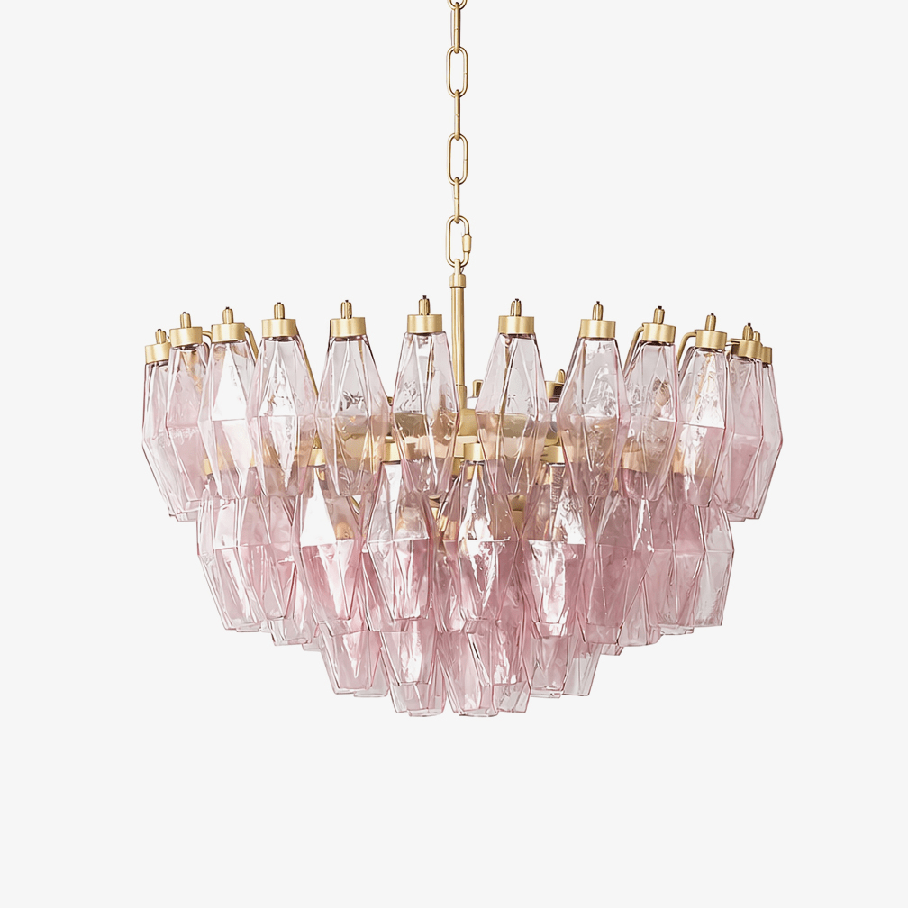 Facet Bloom Chandelier-Neutral Decor