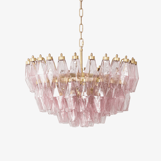 Facet Bloom Chandelier-Neutral Decor
