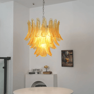 Aurelium Cascade Glass Chandelier-Neutral Decor