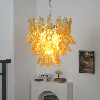 Aurelium Cascade Glass Chandelier-Neutral Decor