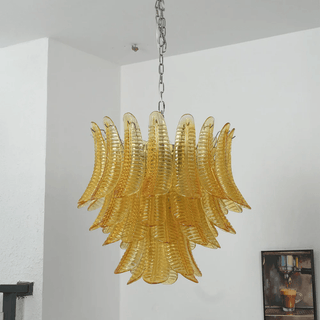 Aurelium Cascade Glass Chandelier-Neutral Decor