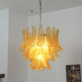 Aurelium Cascade Glass Chandelier-Neutral Decor