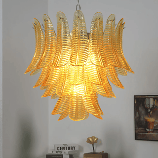 Aurelium Cascade Glass Chandelier-Neutral Decor