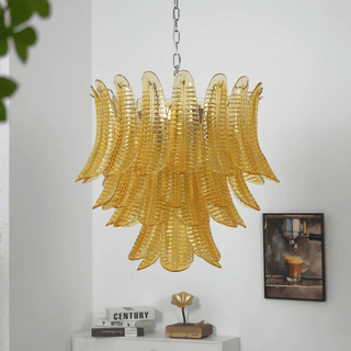 Aurelium Cascade Glass Chandelier-Neutral Decor