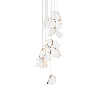 Luminous Glass Petals Pendant Lamp-Neutral Decor