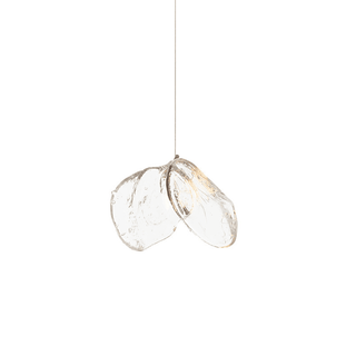 Luminous Glass Petals Pendant Lamp-Neutral Decor