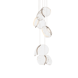 Luminous Glass Petals Pendant Lamp-Neutral Decor