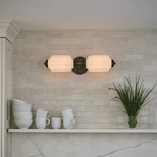 Elliot Glass Wall Sconce-Neutral Decor