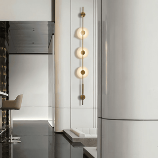 Alabaster Vertical Wall Sconce-Neutral Decor