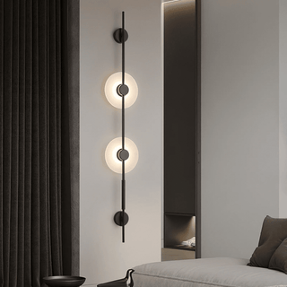 Alabaster Vertical Wall Sconce-Neutral Decor