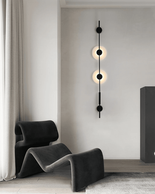 Alabaster Vertical Wall Sconce-Neutral Decor