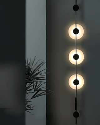 Alabaster Vertical Wall Sconce-Neutral Decor