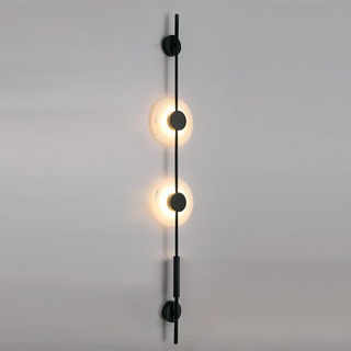 Alabaster Vertical Wall Sconce-Neutral Decor