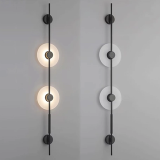 Alabaster Vertical Wall Sconce-Neutral Decor