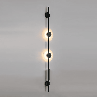 Alabaster Vertical Wall Sconce-Neutral Decor