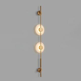 Alabaster Vertical Wall Sconce-Neutral Decor