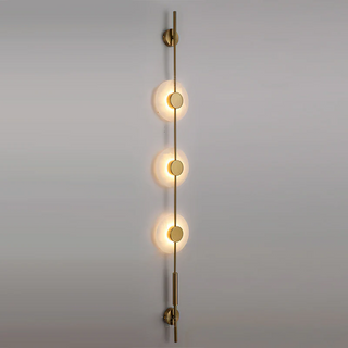 Alabaster Vertical Wall Sconce-Neutral Decor