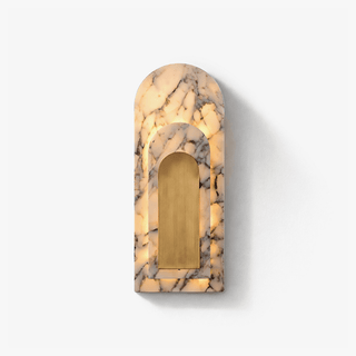 Aurevian Marble Wall Sconce-Neutral Decor