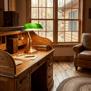 Harrison Banker Table Lamp-Neutral Decor