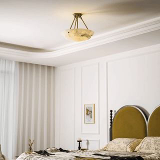 Aureon Alabaster Ceiling Light-Neutral Decor