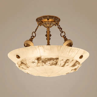 Aureon Alabaster Ceiling Light-Neutral Decor